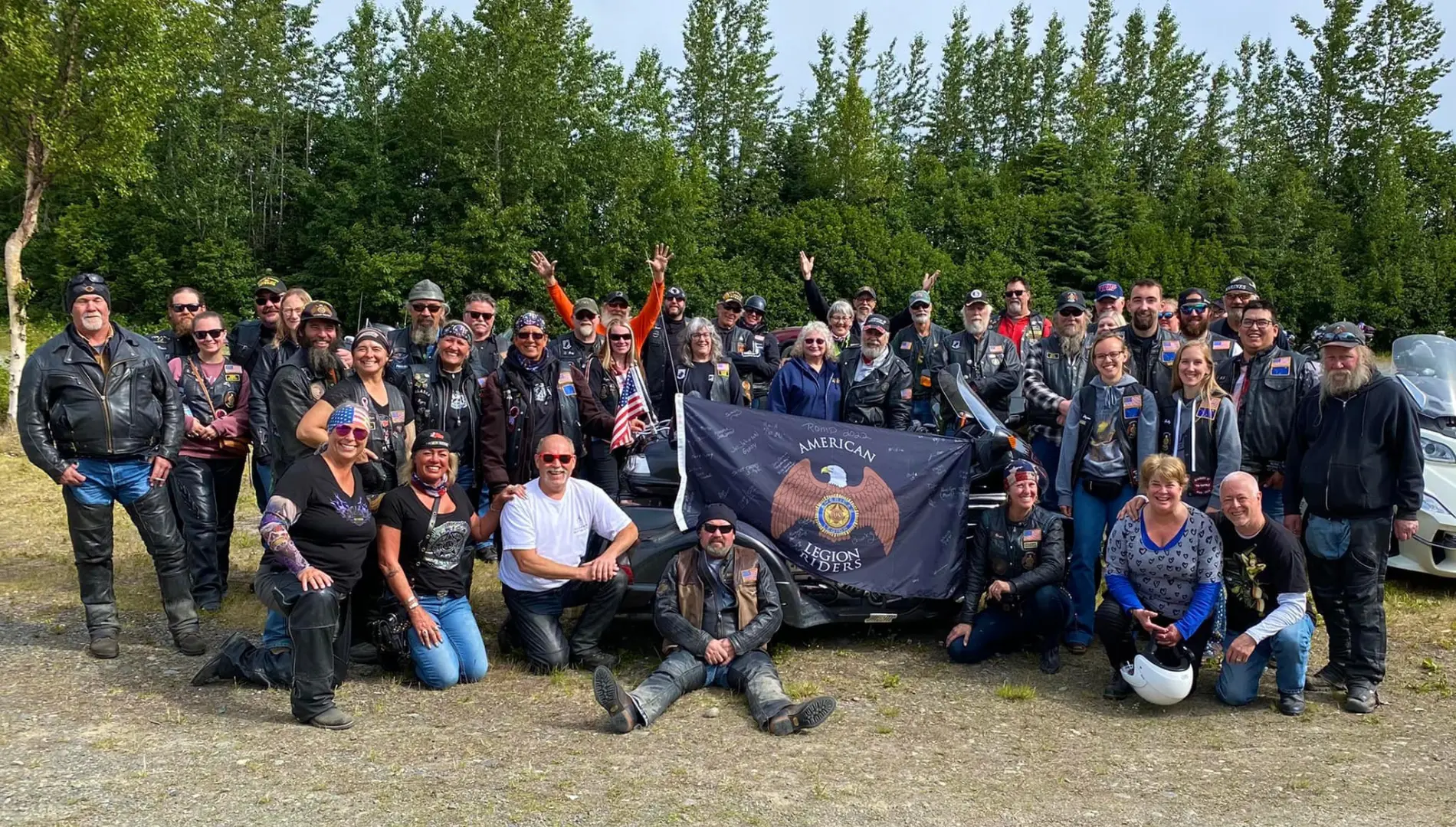 2022 American Legion Riders in Alaska